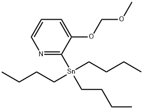 3-Methoxymethoxy-2-tributylstannanyl-pyridine Struktur