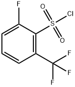 2-fluoro-6-(trifluoroMethyl)benzene-1-sulfonyl chloride Struktur