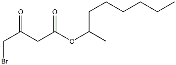 2-octyl-gamma-bromoacetoacetate Struktur