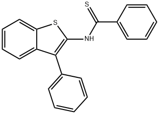 N-(3-Phenylbenzo[b]thiophen-2-yl)benzothioamide Struktur