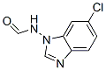 Formamide, N-(6-chloro-1H-benzimidazol-1-yl)- (9CI) Struktur