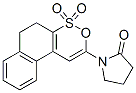 1-[(5,6-Dihydronaphth[2,1-c][1,2]oxathiin 4,4-dioxide)-2-yl]pyrrolidin-2-one Struktur