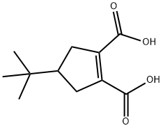 1-Cyclopentene-1,2-dicarboxylic acid, 4-(1,1-dimethylethyl)- (9CI) Struktur