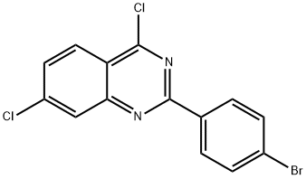 2-(4-BROMO-PHENYL)-4,7-DICHLORO-QUINAZOLINE Struktur