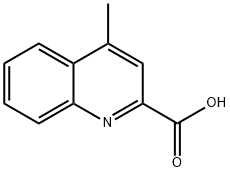 4-METHYLQUINOLINE-2-CARBOXYLIC ACID Struktur