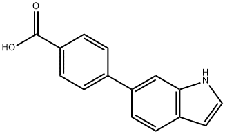 4-(1H-Indol-6-yl)benzoic acid Struktur