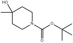 N-BOC-4-METHYL-4-HYDROXY PIPERIDINE Struktur