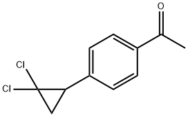 1-[4-(2,2-DICHLOROCYCLOPROPYL)PHENYL]ETHAN-1-ONE Struktur