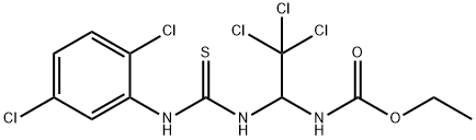 ethyl 2,2,2-trichloro-1-{[(2,5-dichloroanilino)carbothioyl]amino}ethylcarbamate Struktur