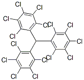 1-[bis(2,3,4,5,6-pentachlorophenyl)methyl]-2,3,4,5,6-pentachloro-benze ne Struktur