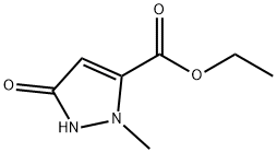 2,5-DIHYDRO-2-METHYL-5-OXO-1H-PYRAZOLE-3-CARBOXYLIC ACID ETHYL ESTER Struktur