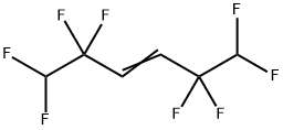 1,1,2,2,5,5,6,6-Octafluoro-3-hexene Struktur