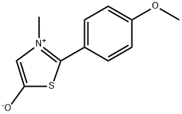 2-(4-Methoxyphenyl)-3-methylthiazol-3-ium-5-olate Struktur