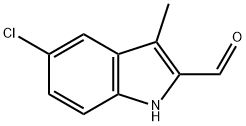 5-CHLORO-3-METHYL-1H-INDOLE-2-CARBALDEHYDE Struktur