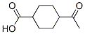Cyclohexanecarboxylic acid, 4-acetyl- (9CI) Struktur