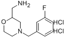 C-[4-(3-FLUORO-BENZYL)-MORPHOLIN-2-YL]-METHYLAMINE DIHYDROCHLORIDE Struktur