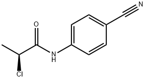 2-CHLORO-N-(4-CYANOPHENYL)PROPANAMIDE Struktur