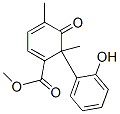 6-(2-Hydroxyphenyl)-4,6-dimethyl-5-oxo-1,3-cyclohexadiene-1-carboxylic acid methyl ester Struktur