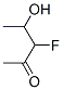 2-Pentanone, 3-fluoro-4-hydroxy- (9CI) Struktur