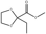 1,3-Dioxolane-2-carboxylicacid,2-ethyl-,methylester(9CI) Struktur