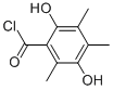 Benzoyl chloride, 2,5-dihydroxy-3,4,6-trimethyl- (9CI) Struktur