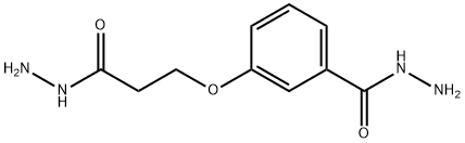 m-(3-hydrazino-3-oxopropoxy)benzohydrazide Struktur