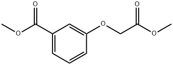 Benzoic acid, 3-(2-Methoxy-2-oxoethoxy)-, Methyl ester Struktur