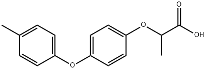 Propanoic acid, 2-[4-(4-methylphenoxy)phenoxy]- Struktur