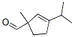 2-Cyclopentene-1-carboxaldehyde, 1-methyl-3-(1-methylethyl)- (9CI) Struktur