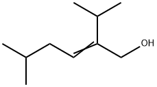 2-isopropyl-5-methylhex-2-en-1-ol Struktur