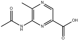 Pyrazinecarboxylic acid, 6-(acetylamino)-5-methyl- (9CI) Struktur