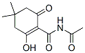 1-Cyclohexene-1-carboxamide, N-acetyl-2-hydroxy-4,4-dimethyl-6-oxo- (9CI) Struktur