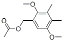 2,5-Dimethoxy-3,4-dimethylbenzenemethanol acetate Struktur