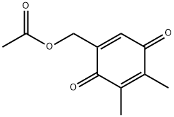 2,3-Dimethyl-5-acetoxymethyl-p-benzoquinone Struktur