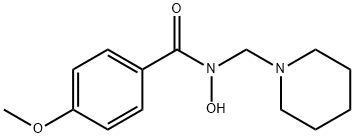 4-Methoxy-N-(1-piperidinylmethyl)benzohydroxamic acid Struktur