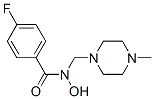 4-Fluoro-N-[(4-methyl-1-piperazinyl)methyl]benzohydroxamic acid Struktur