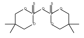 2,2'-oxybis[5,5-dimethyl-1,3,2-dioxaphosphorinane] 2,2'-disulphide Struktur