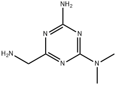 6-(aminomethyl)-N,N-dimethyl-1,3,5-triazine-2,4-diamine(SALTDATA: 2HCl) Struktur