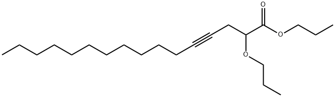 2-Propoxy-4-hexadecynoic acid propyl ester Struktur