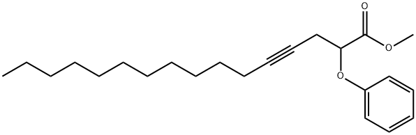 2-Phenoxy-4-hexadecynoic acid methyl ester Struktur