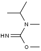 Carbamimidic acid, N-methyl-N-(1-methylethyl)-, methyl ester (9CI) Struktur