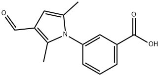 3-(3-FORMYL-2,5-DIMETHYL-PYRROL-1-YL)-BENZOIC ACID Struktur