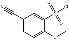 5-Cyano-2-Methoxybenzenesulfonyl chloride Struktur