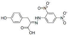 2-[2-(2,4-Dinitrophenyl)hydrazono]-3-(4-hydroxyphenyl)propionic acid Struktur