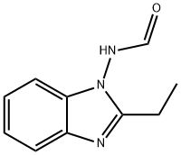 Formamide, N-(2-ethyl-1H-benzimidazol-1-yl)- (9CI) Struktur