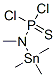 [Methyl(trimethylstannyl)amino]dichlorophosphine sulfide Struktur