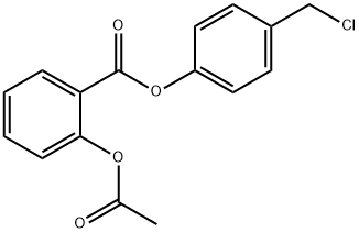 2-(Acetyloxy)benzoic Acid 4-(ChloroMethyl)phenyl Ester Struktur