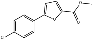 5-(4-CHLOROPHENYL)FURAN-2-CARBOXYLIC ACID METHYL ESTER Struktur