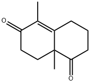 5,8a-Dimethyl-3,4,8,8a-tetrahydro-1,6-(2H,7H)-naphthalenedione Struktur