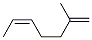 (5Z)-2-Methyl-1,5-heptadiene Struktur